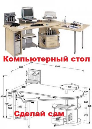 Обложка к Компьютерный стол. Сделай сам. Сборник